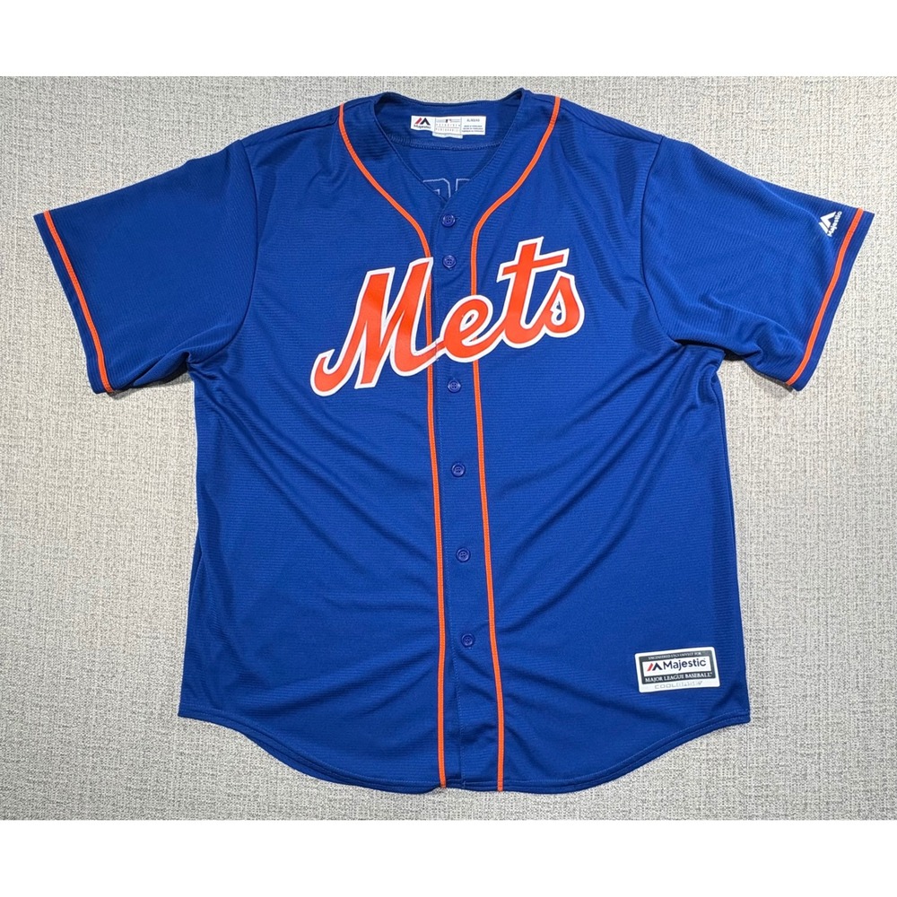 Majestic New York Mets Conforto 30 Jersey Mens XL Blue Cool Base MLB Baseball
